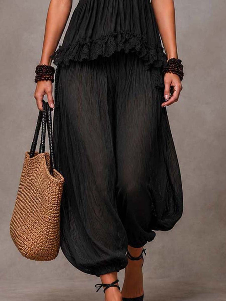 V-Cut Black Bohemian Set