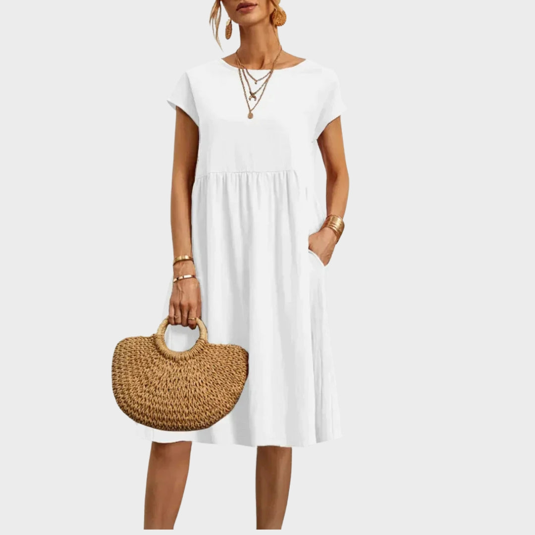 Ankica - Pocket Detail Simple Dress