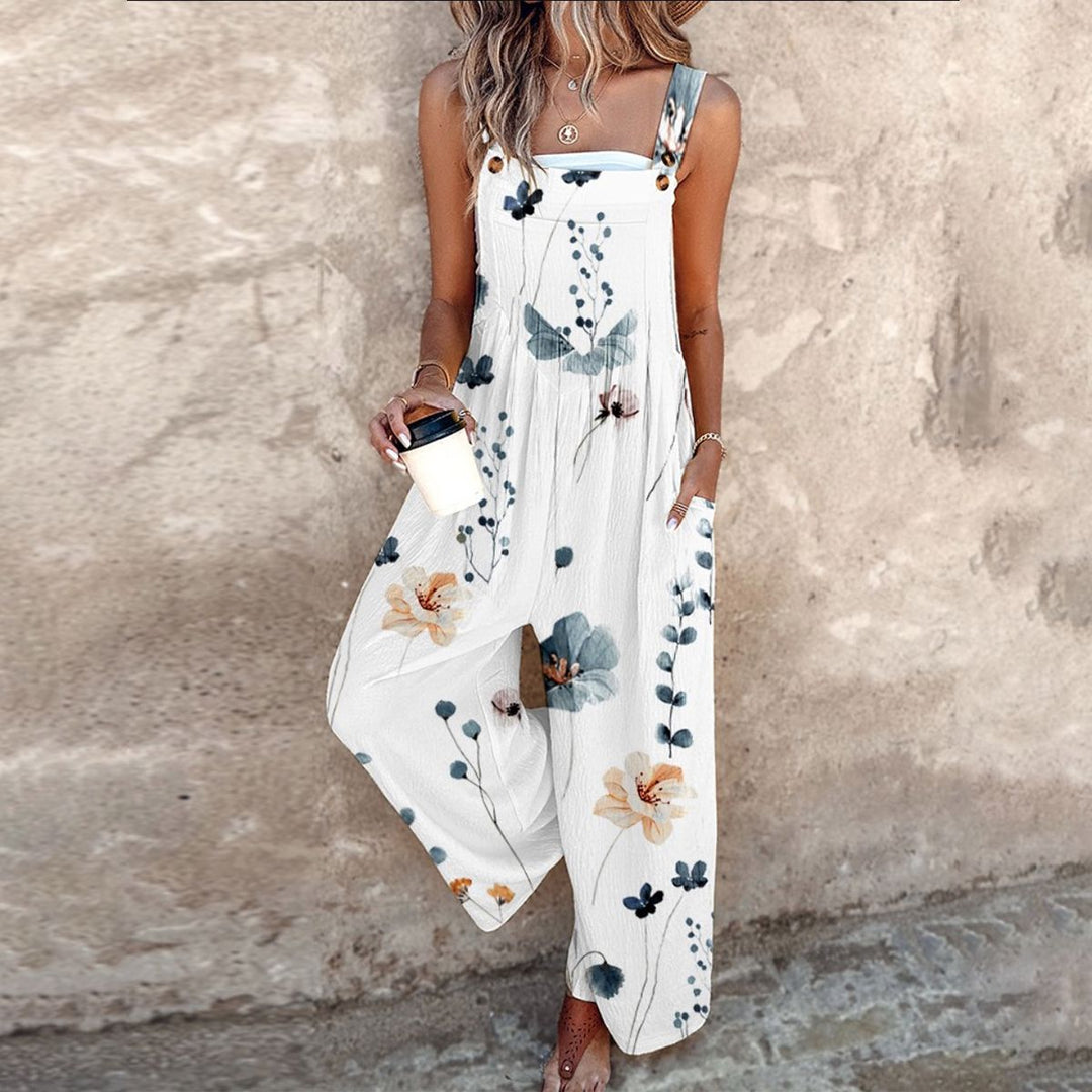 Stylish Printed Dungarees