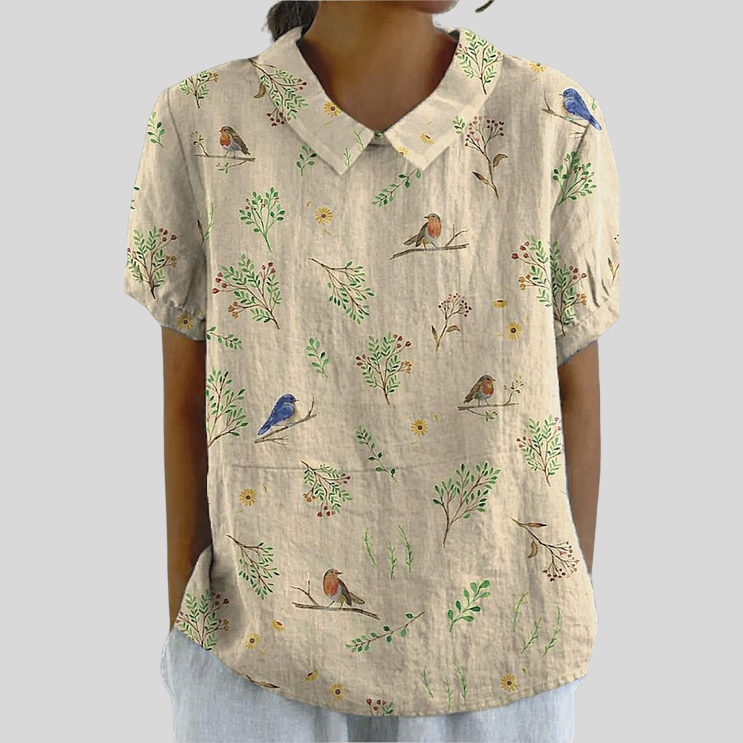 Chic Floral Blouse for Ultimate Comfort