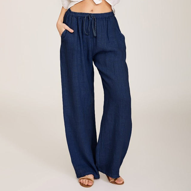 Enara - Relaxed Fit Drawstring Trousers