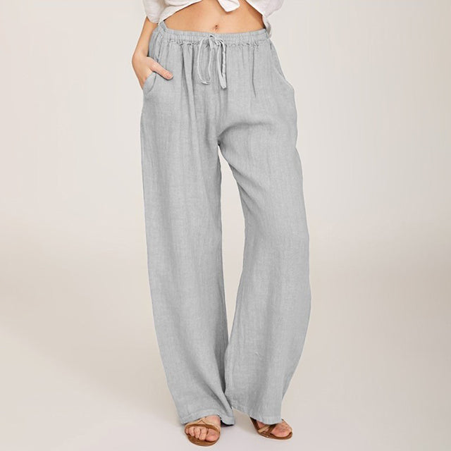 Enara - Relaxed Fit Drawstring Trousers