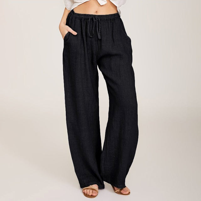 Enara - Relaxed Fit Drawstring Trousers