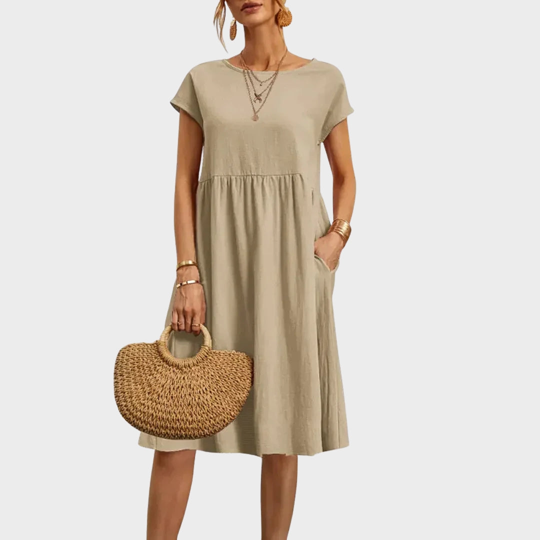 Ankica - Pocket Detail Simple Dress