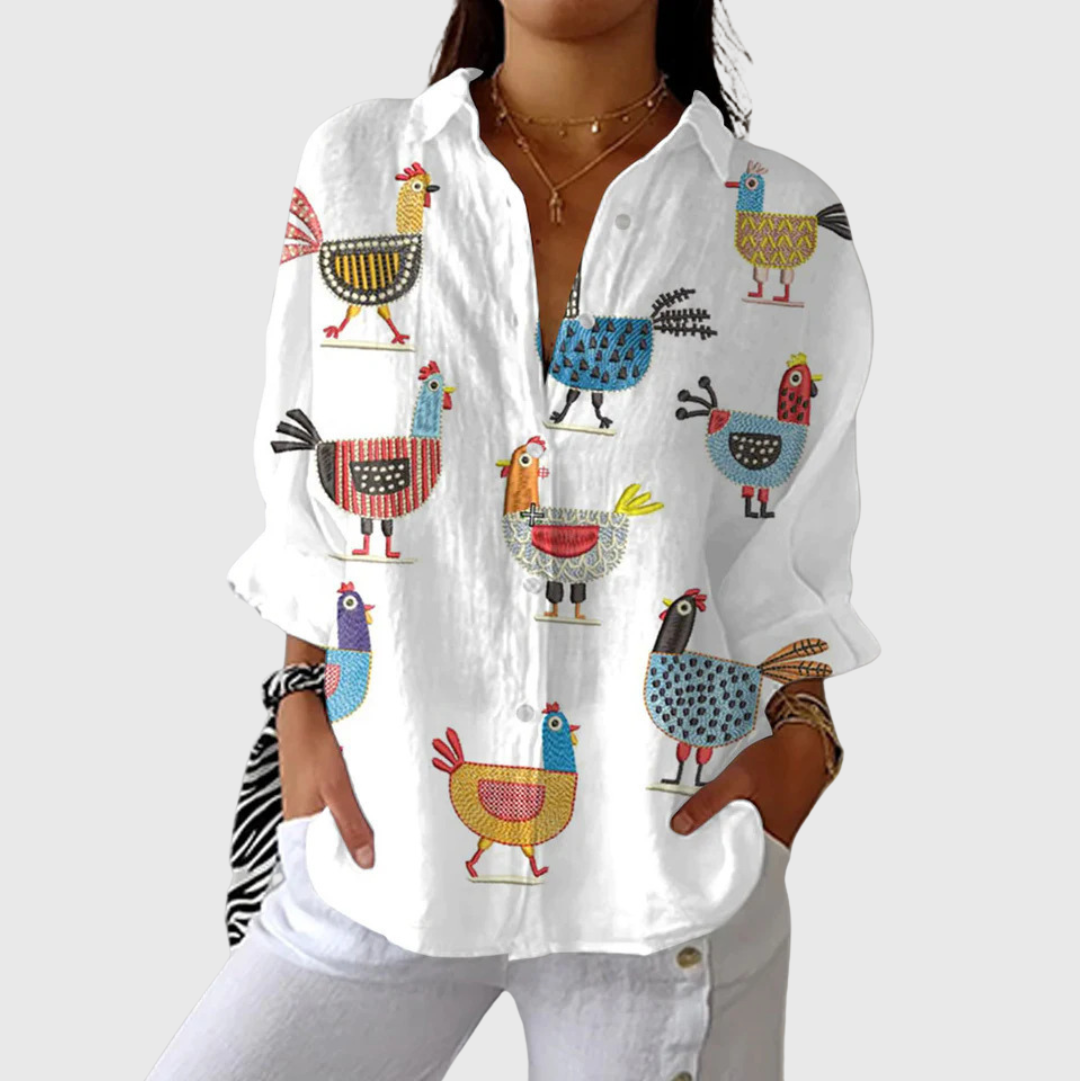 Vibrant Printed Blouse