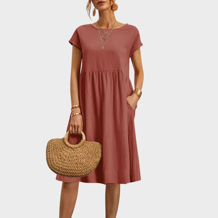 Ankica - Pocket Detail Simple Dress
