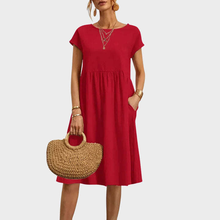 Ankica - Pocket Detail Simple Dress