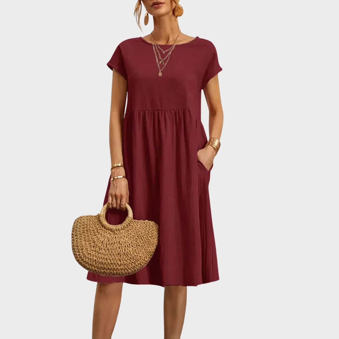 Ankica - Pocket Detail Simple Dress