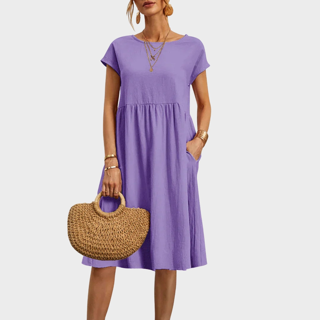 Ankica - Pocket Detail Simple Dress