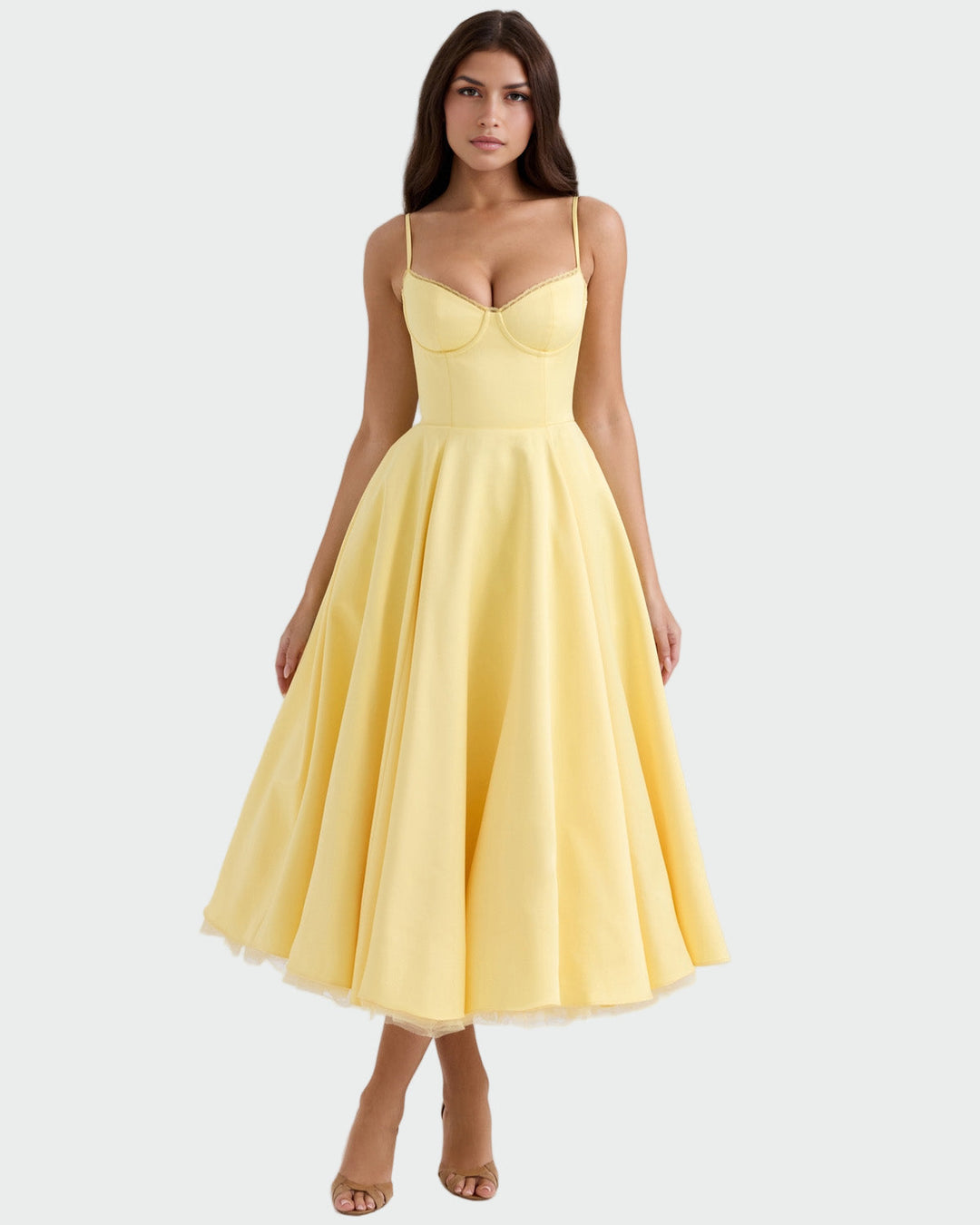 Yellow Midi Dress