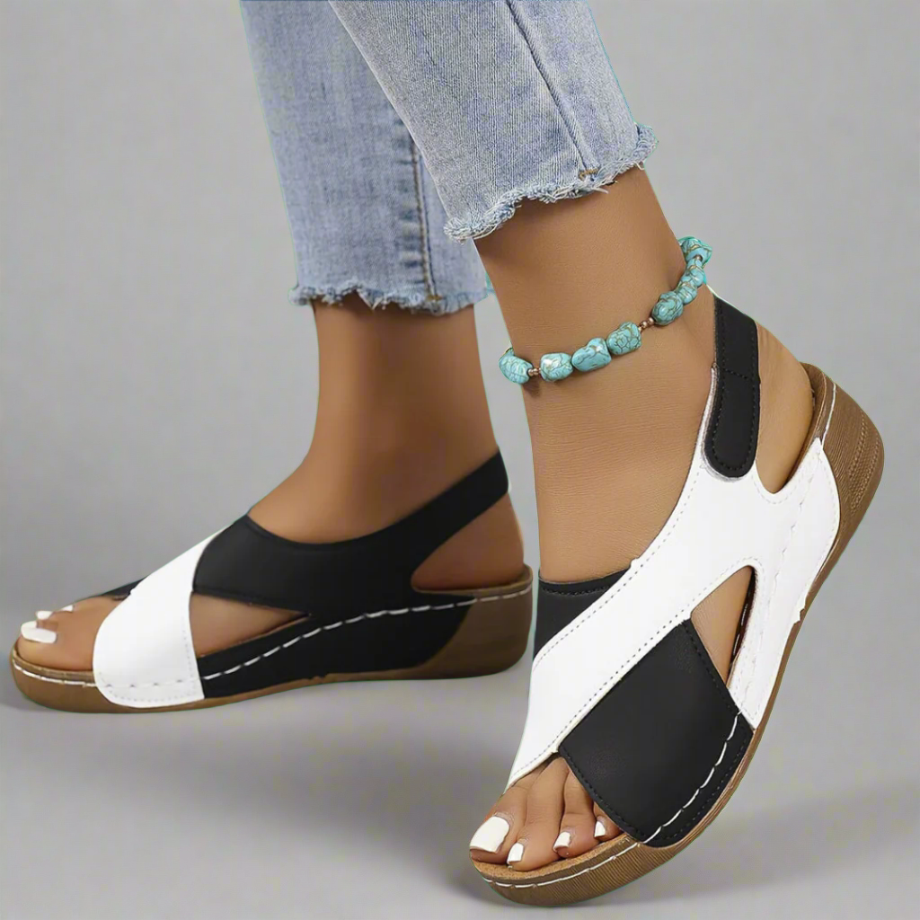 Kendra - Colour Block Orthopaedic Sandals