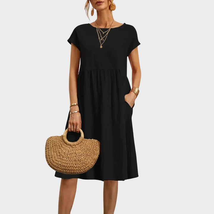 Ankica - Pocket Detail Simple Dress