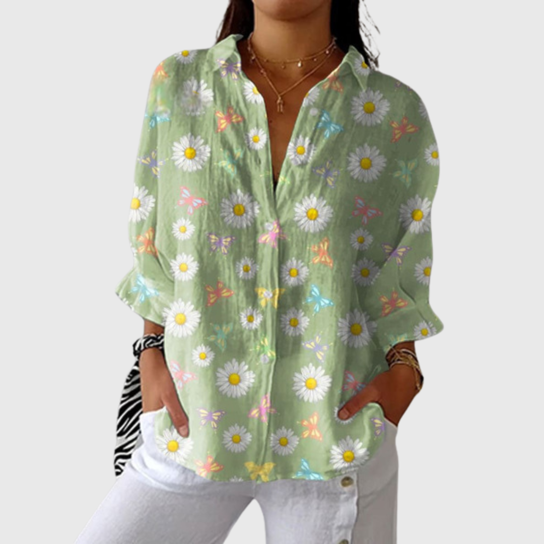 Vibrant Printed Lightweight Blouse