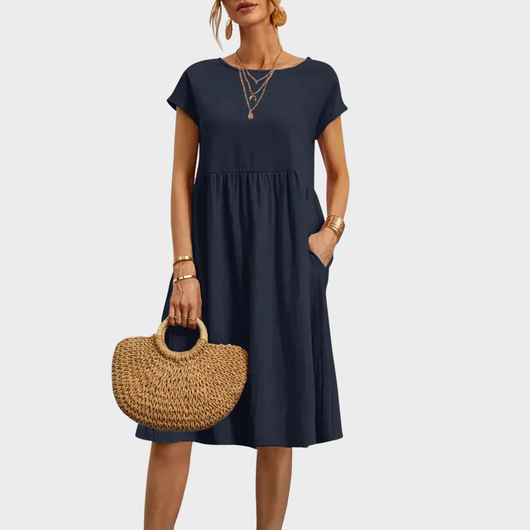 Ankica - Pocket Detail Simple Dress