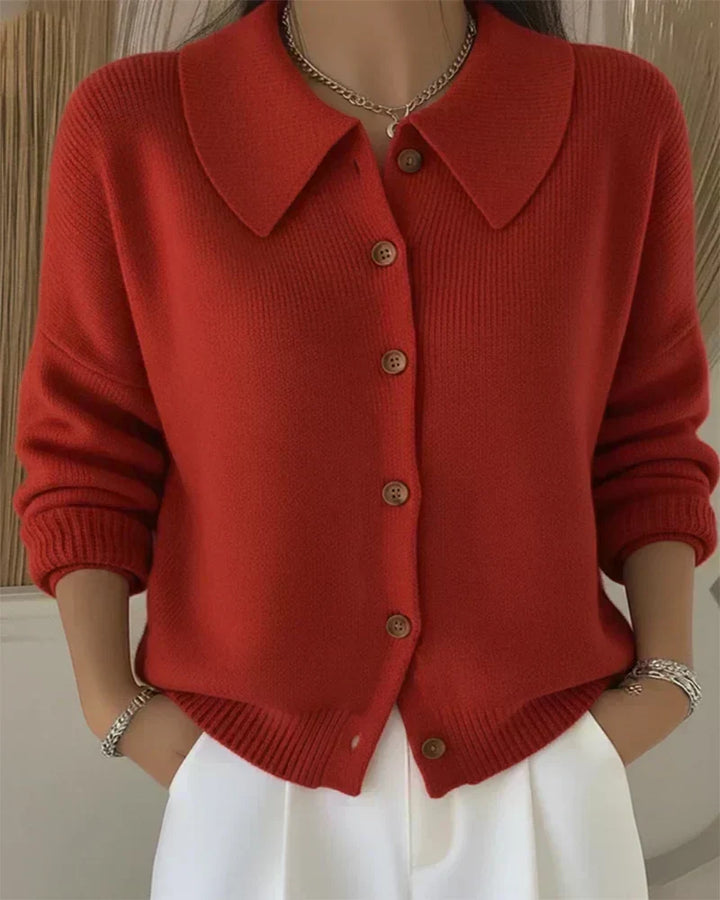 Vega | Collared Knitted Jacket