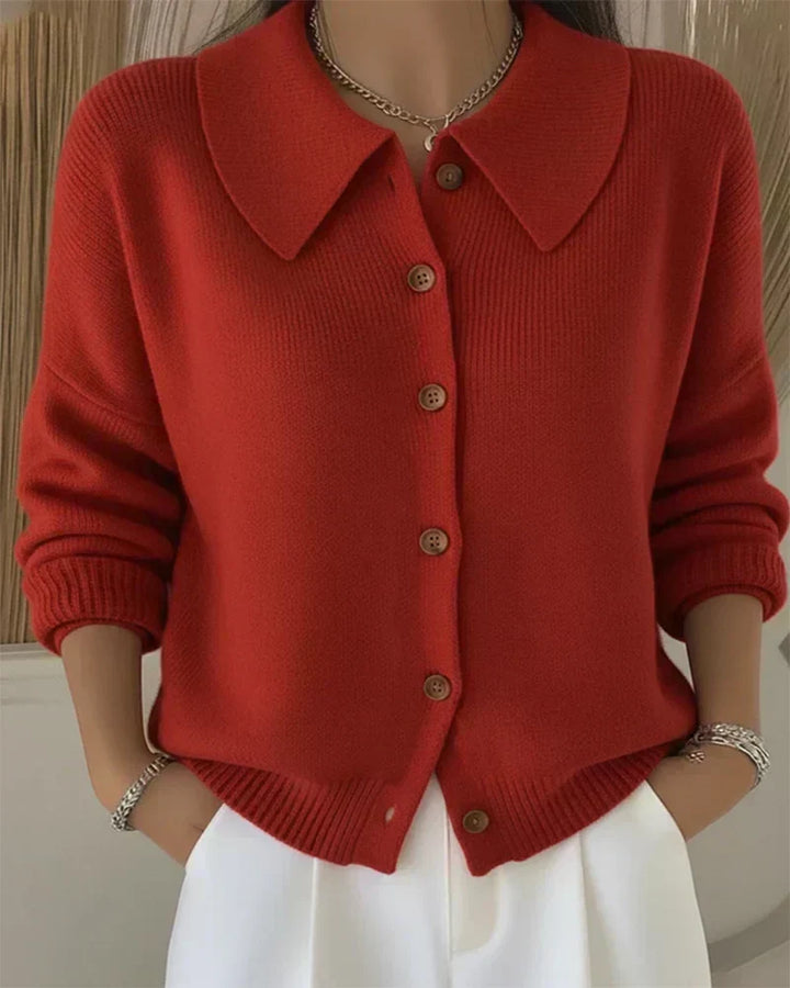 Klaasje | Button-Collar Cardigan