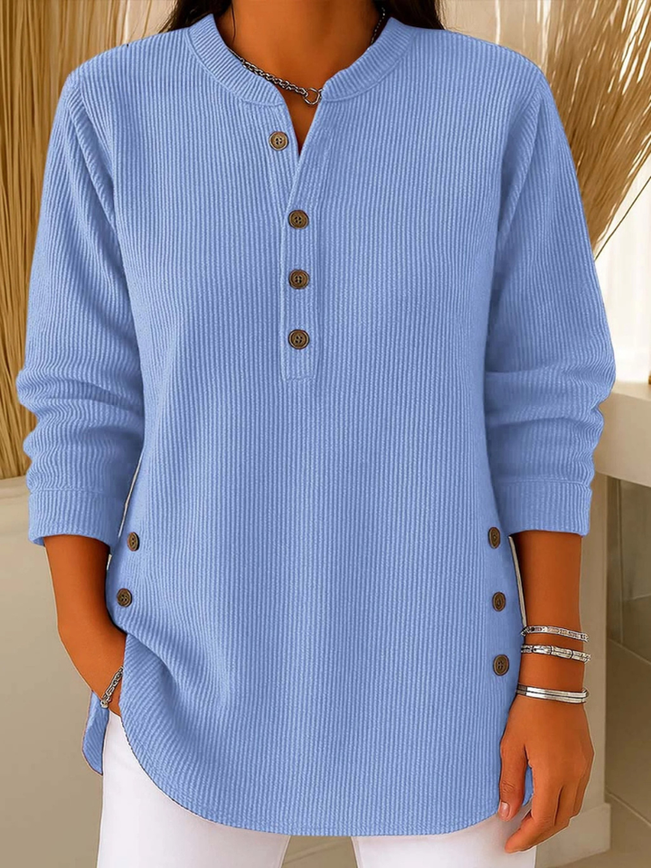 Nièves | Button-Detail Henley Tunic