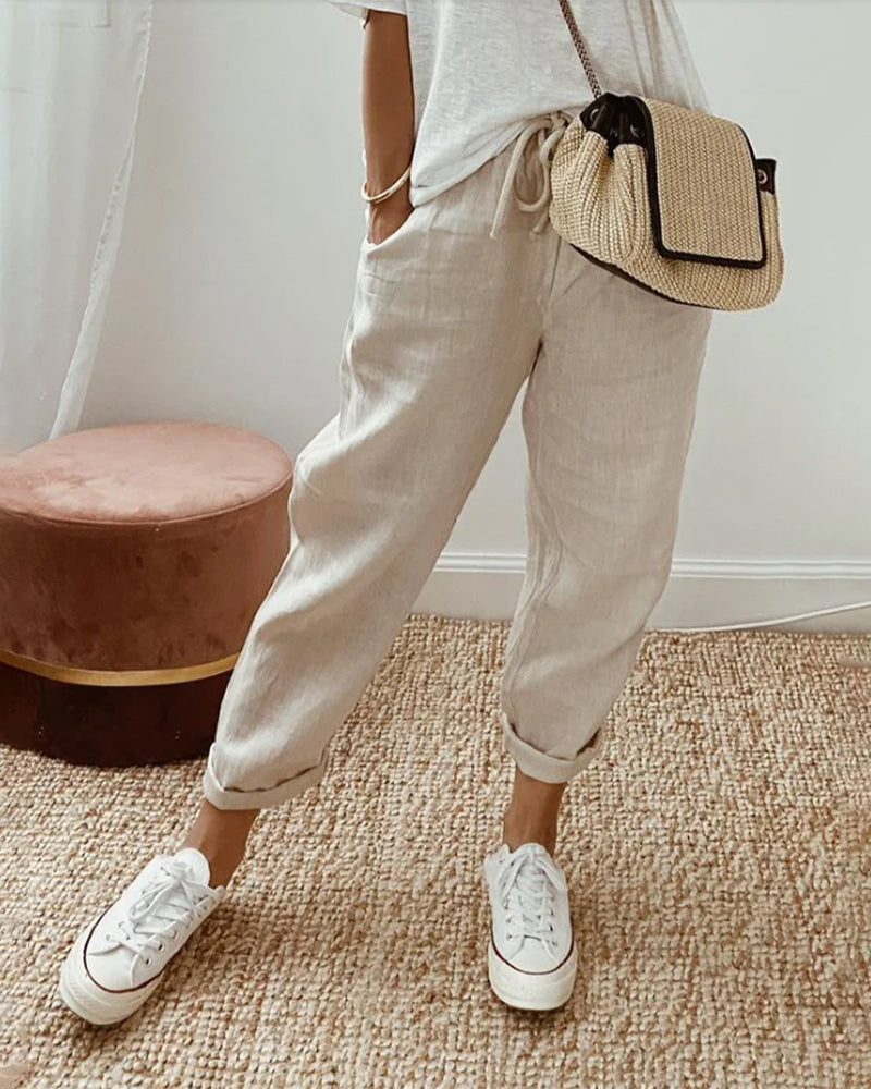 Elegant Fluid Trousers with Comfort