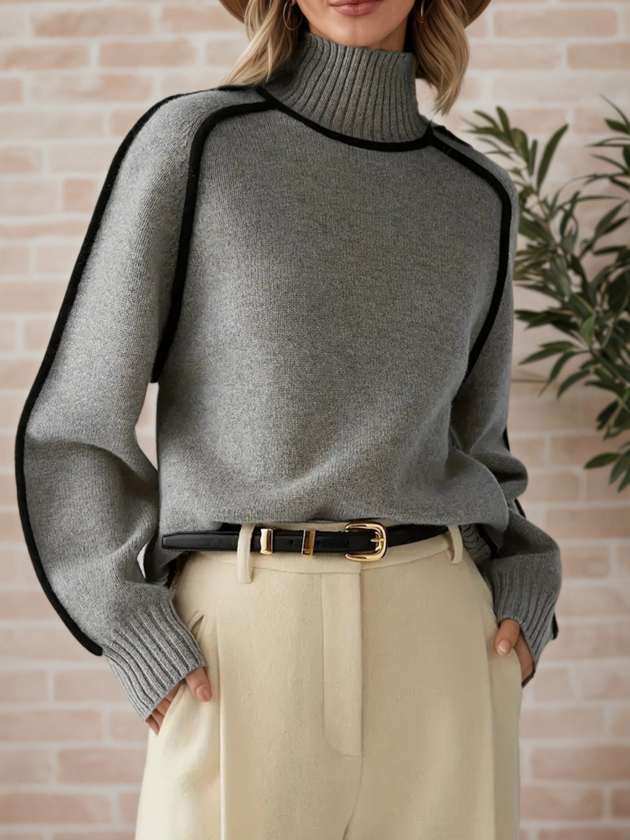 Donna | Sophisticated High Neck Jumper