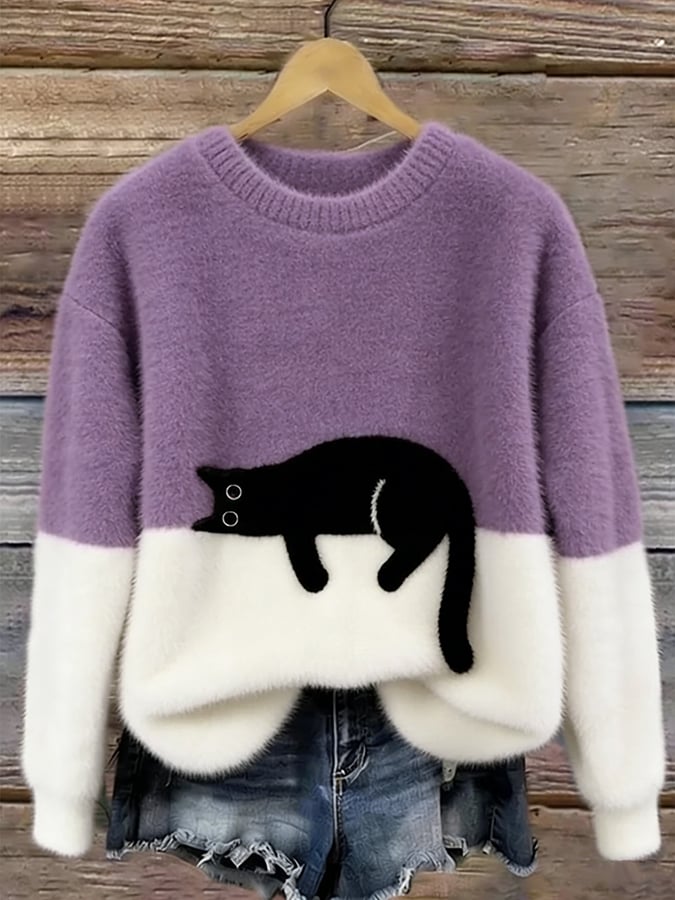 Chic Cat Sweater