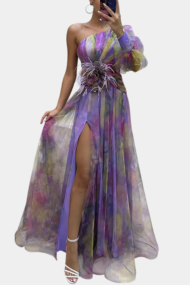 Teodora Asymmetrical Maxi Dress