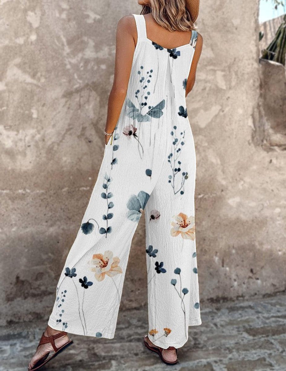 Stylish Printed Dungarees