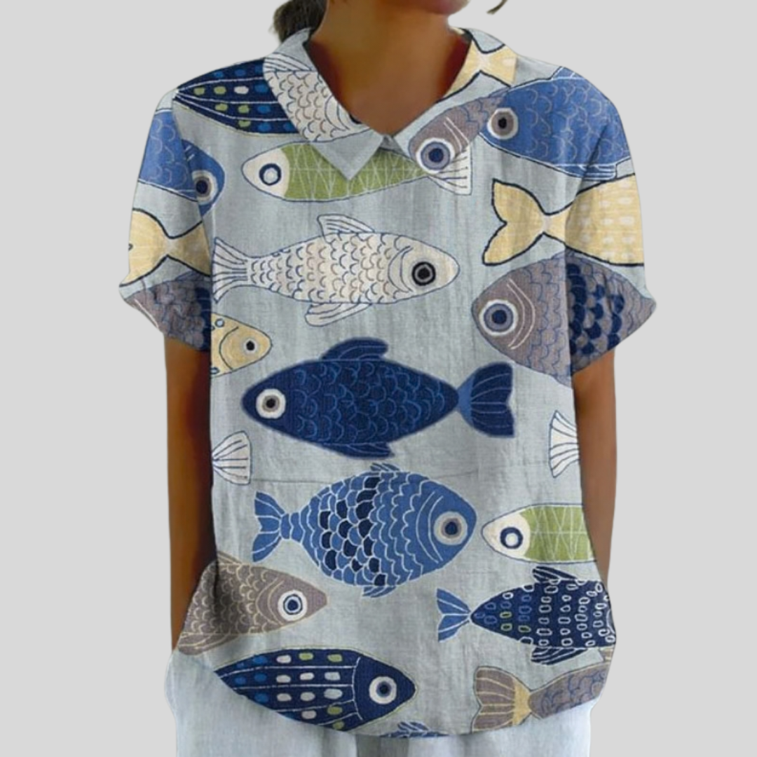 Elegant Fiori Top in Comfortable Fit