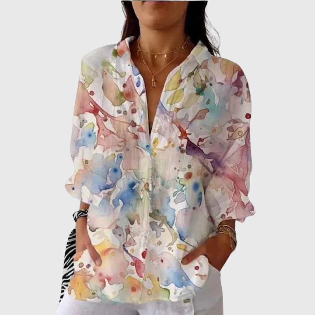 Bright and Cheerful Printed Blouse