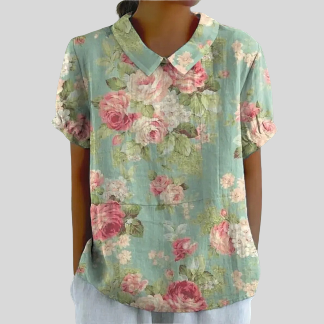 Elegant Floral Top – Comfortable Fit
