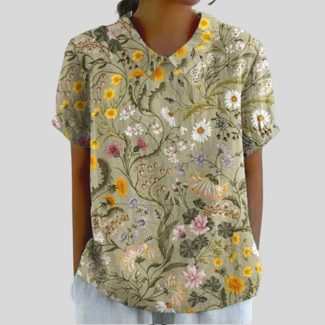 Elegant Floral Top – Comfortable Chic