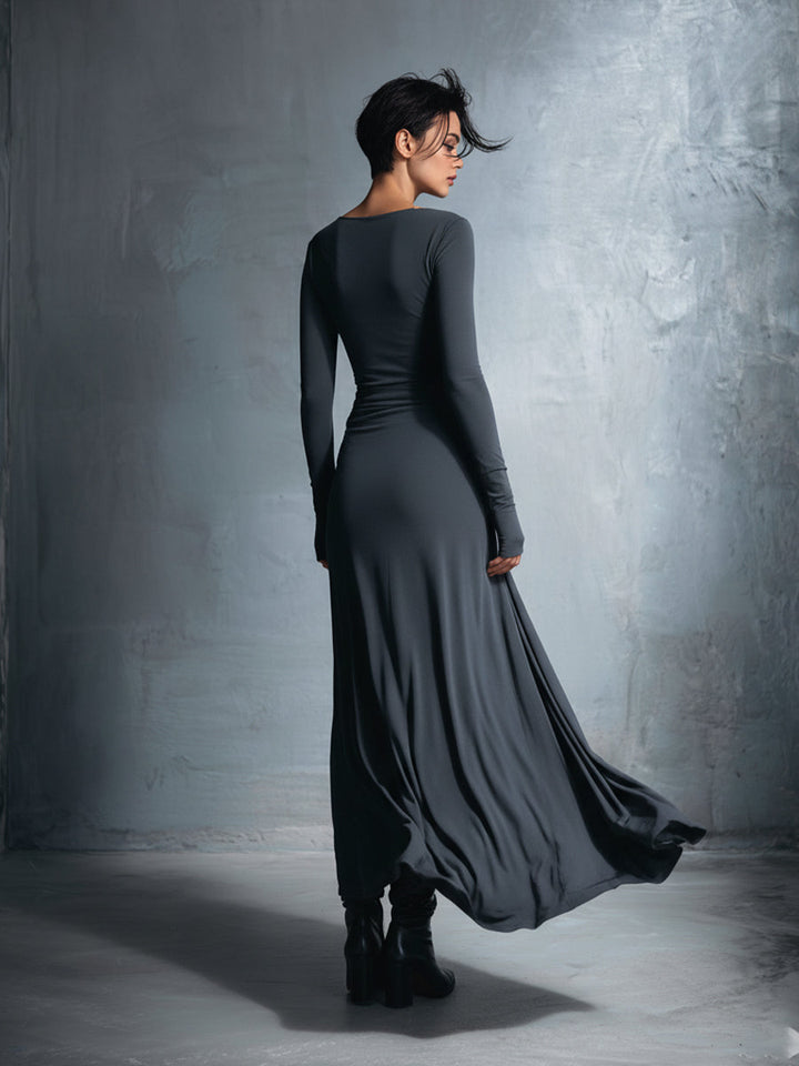 Naomie | Silk Knot Maxi Dress