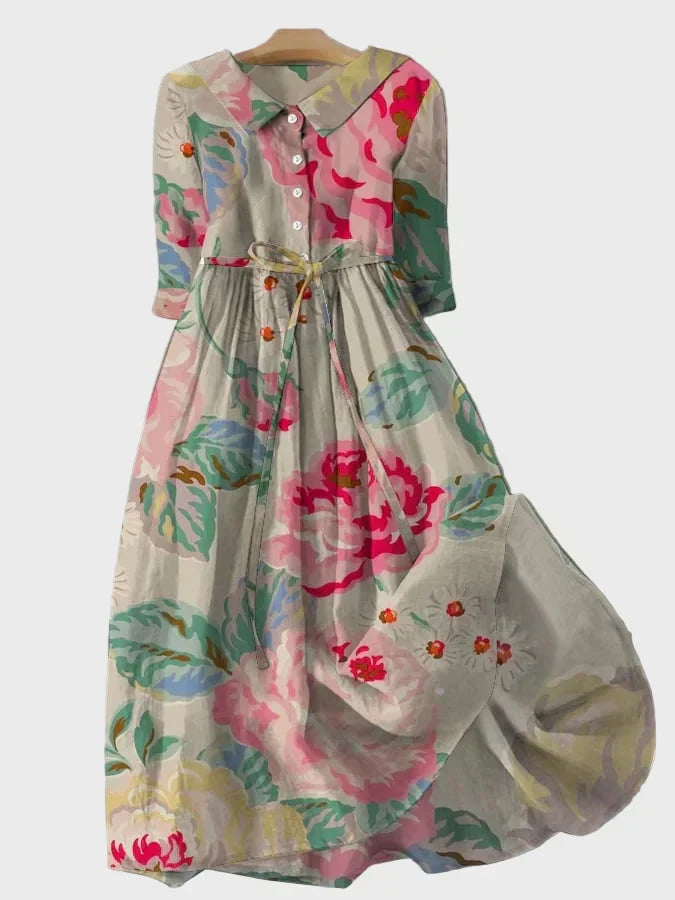 Bohemian Floral Midi Dress