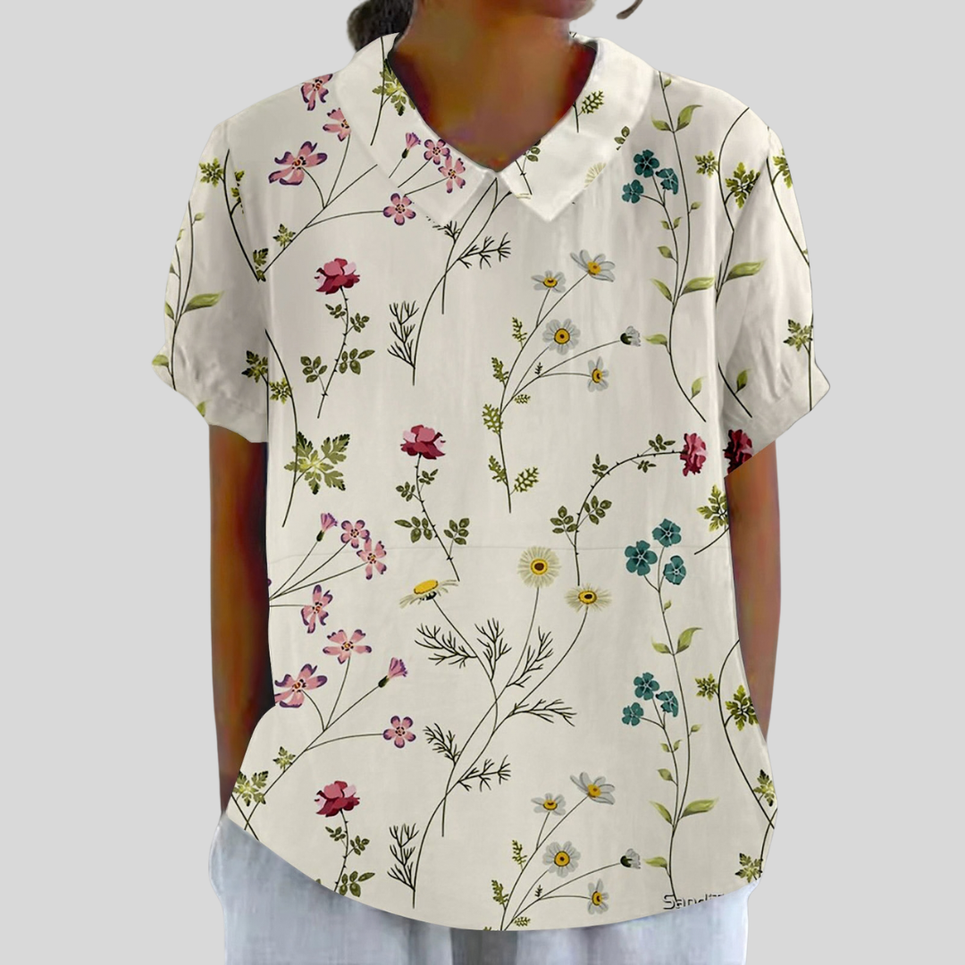 Elegant Floral Top for Comfort