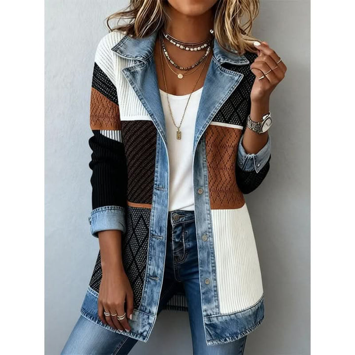 Jorien | Elegant Two-Tone Coat