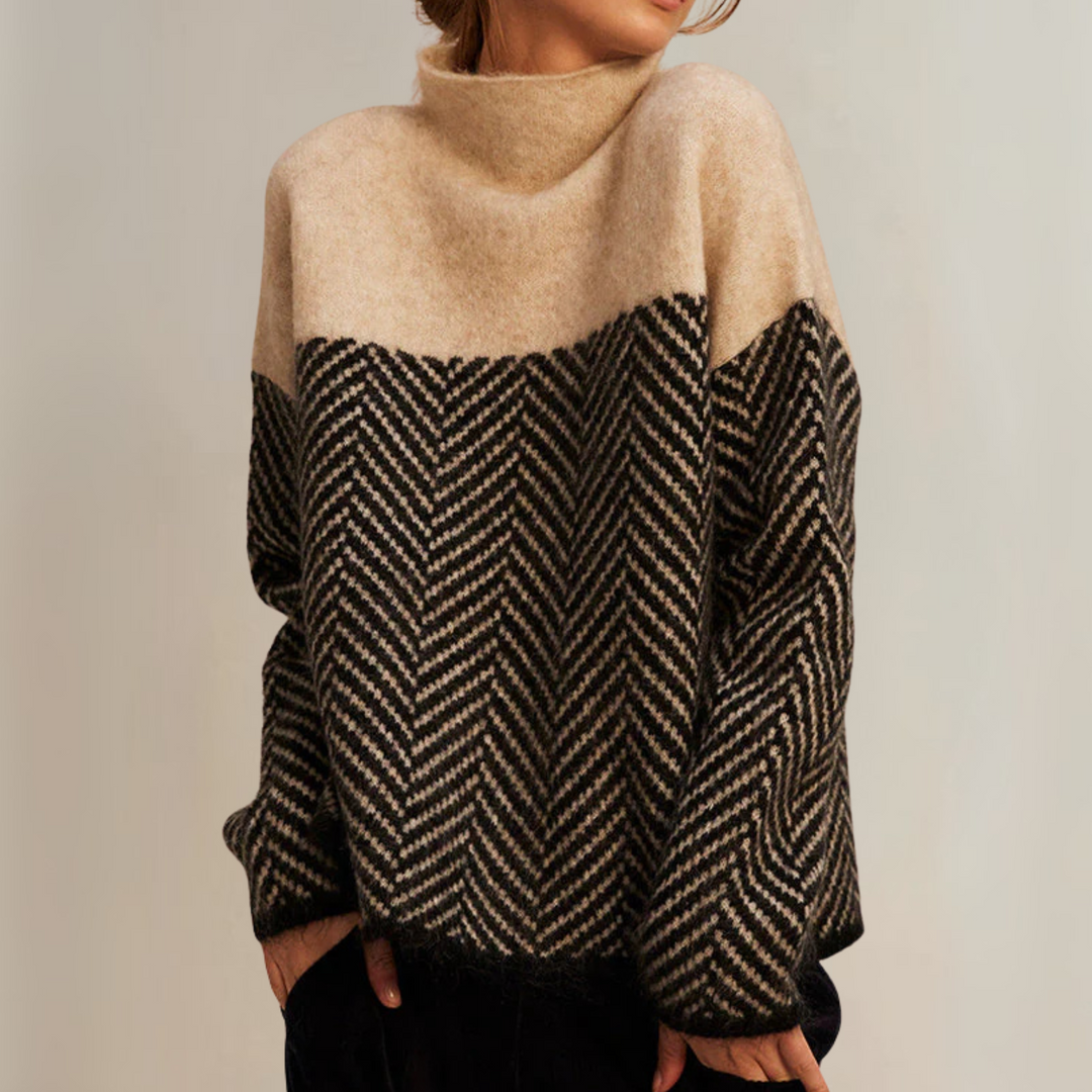 Norah | Cotton High-Neck Jumper