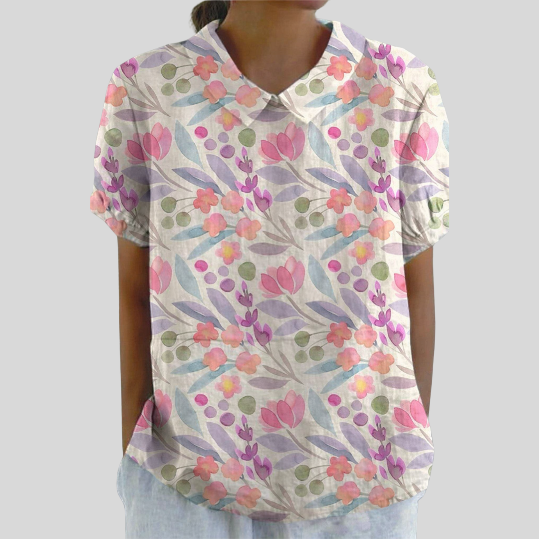Elegant Floral Top - Comfortable Fit