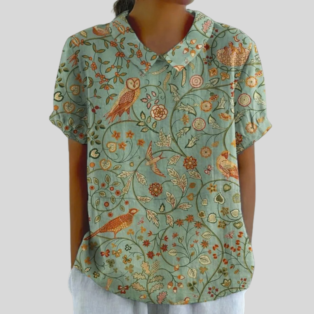Chic Floral Comfort Top