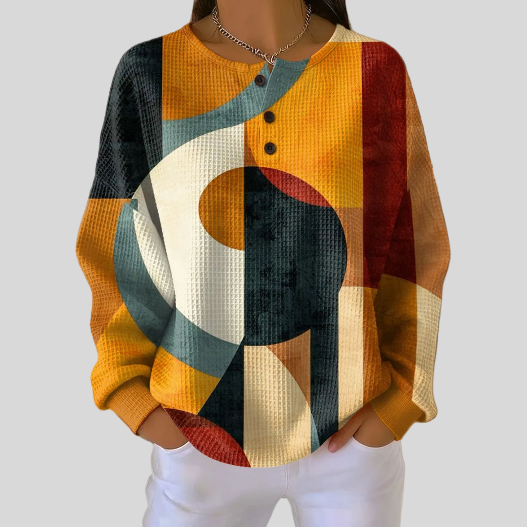 Jitske | Geometric Print Jumper