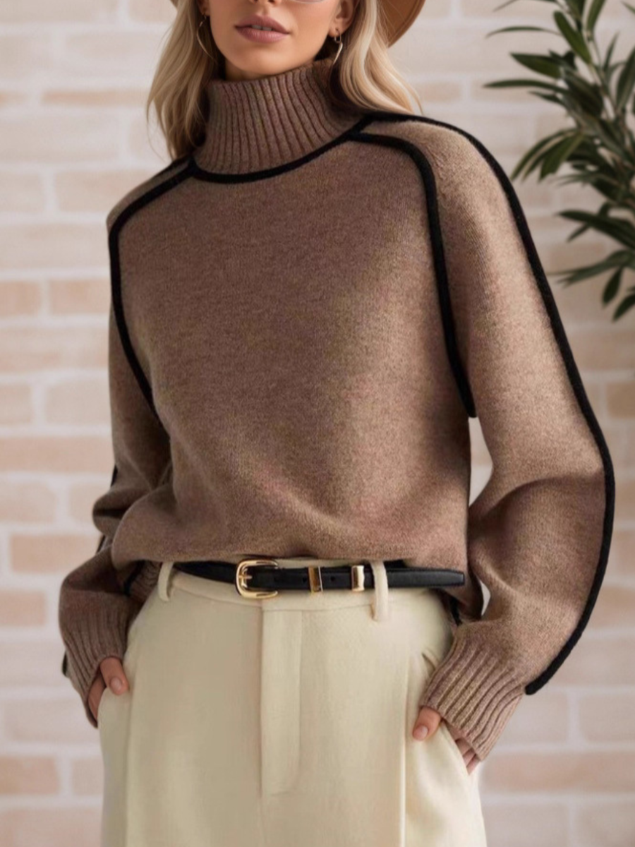 Donna | Sophisticated High Neck Jumper