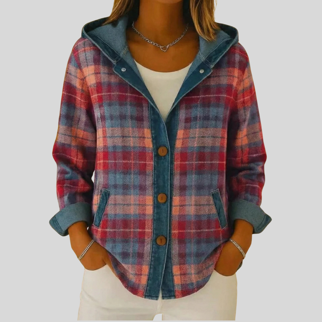 Reintje | Checked Hooded Overshirt