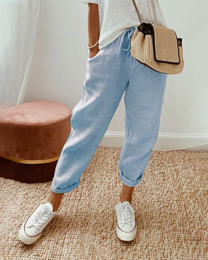 Elegant Fluid Trousers with Comfort