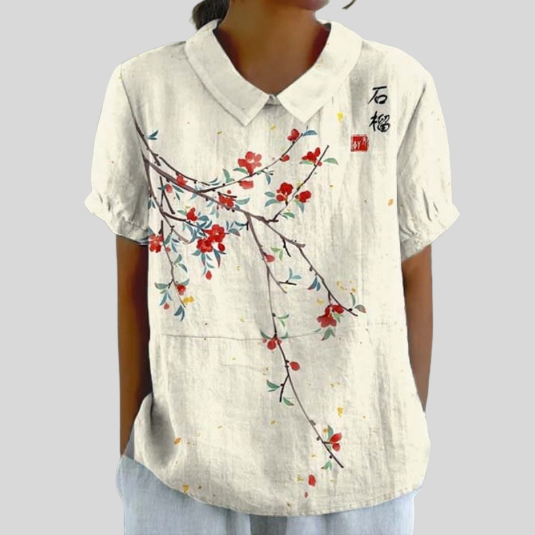 Floral Elegant Comfort Top