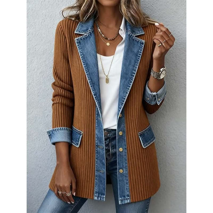 Jorien | Elegant Contrast Overcoat