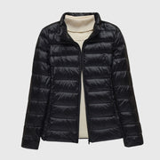 Black with Stand-Up Collar