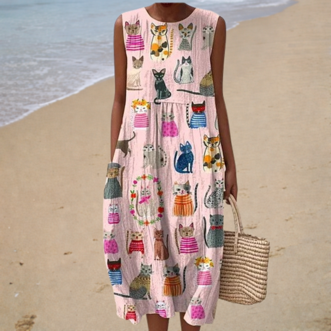 Chic Sleeveless Summer Dress for Effortless Style