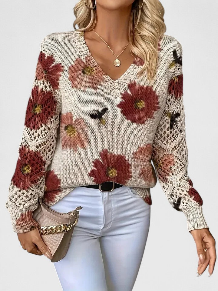 Mirte | Elegant Floral Print Sweater