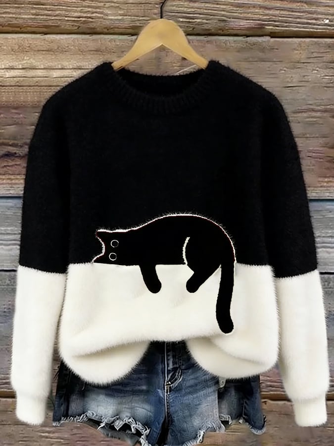 Chic Cat Sweater