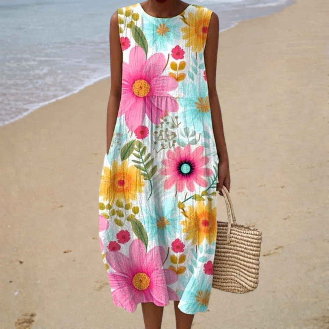 Relaxed Sleeveless Summer Dress
