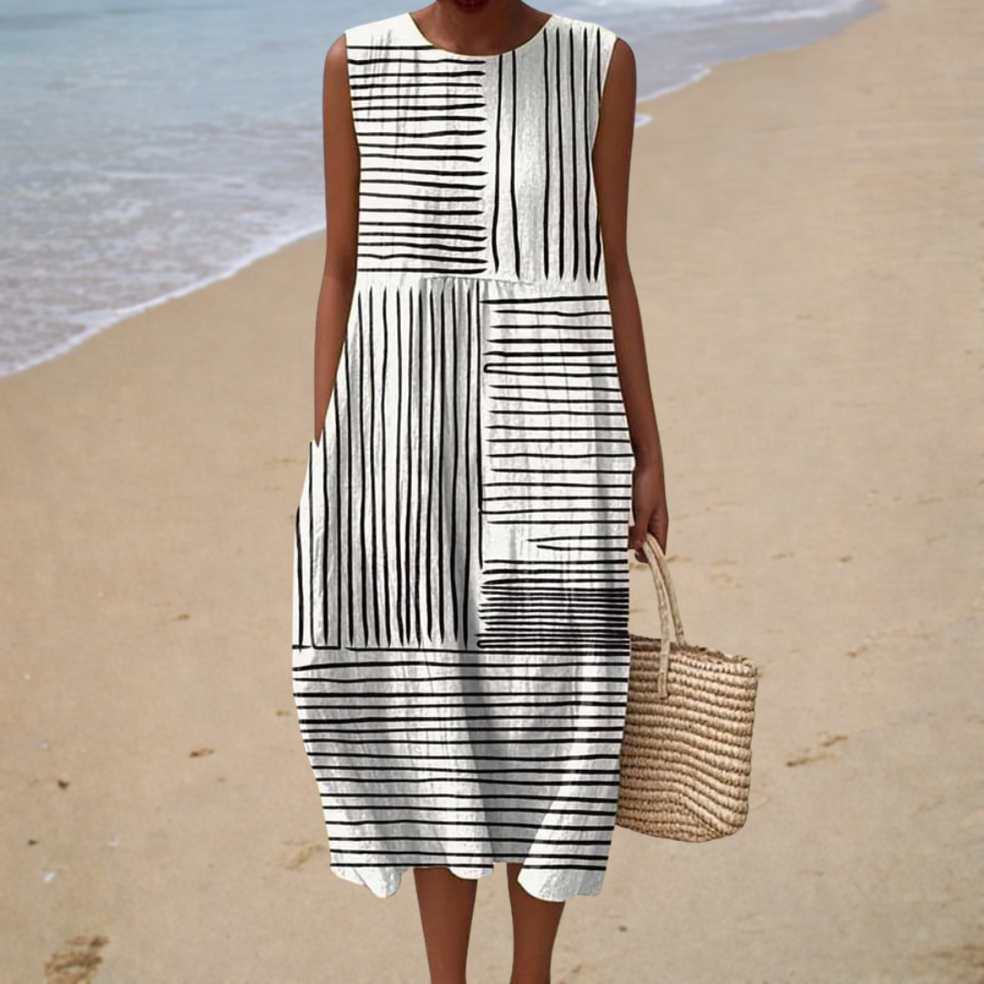 Relaxed Sleeveless Summer Dress