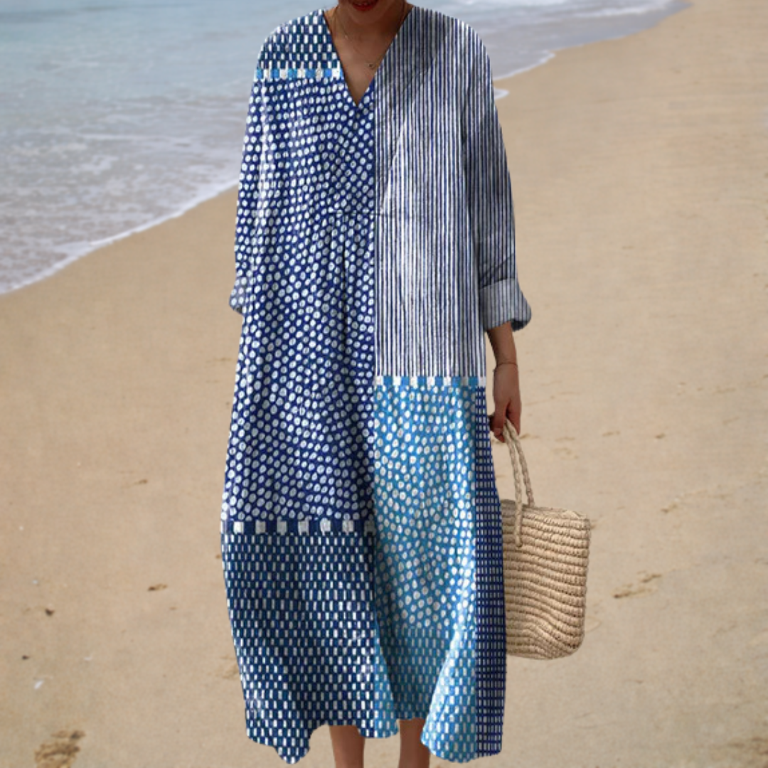 Elegant Printed Summer Dress